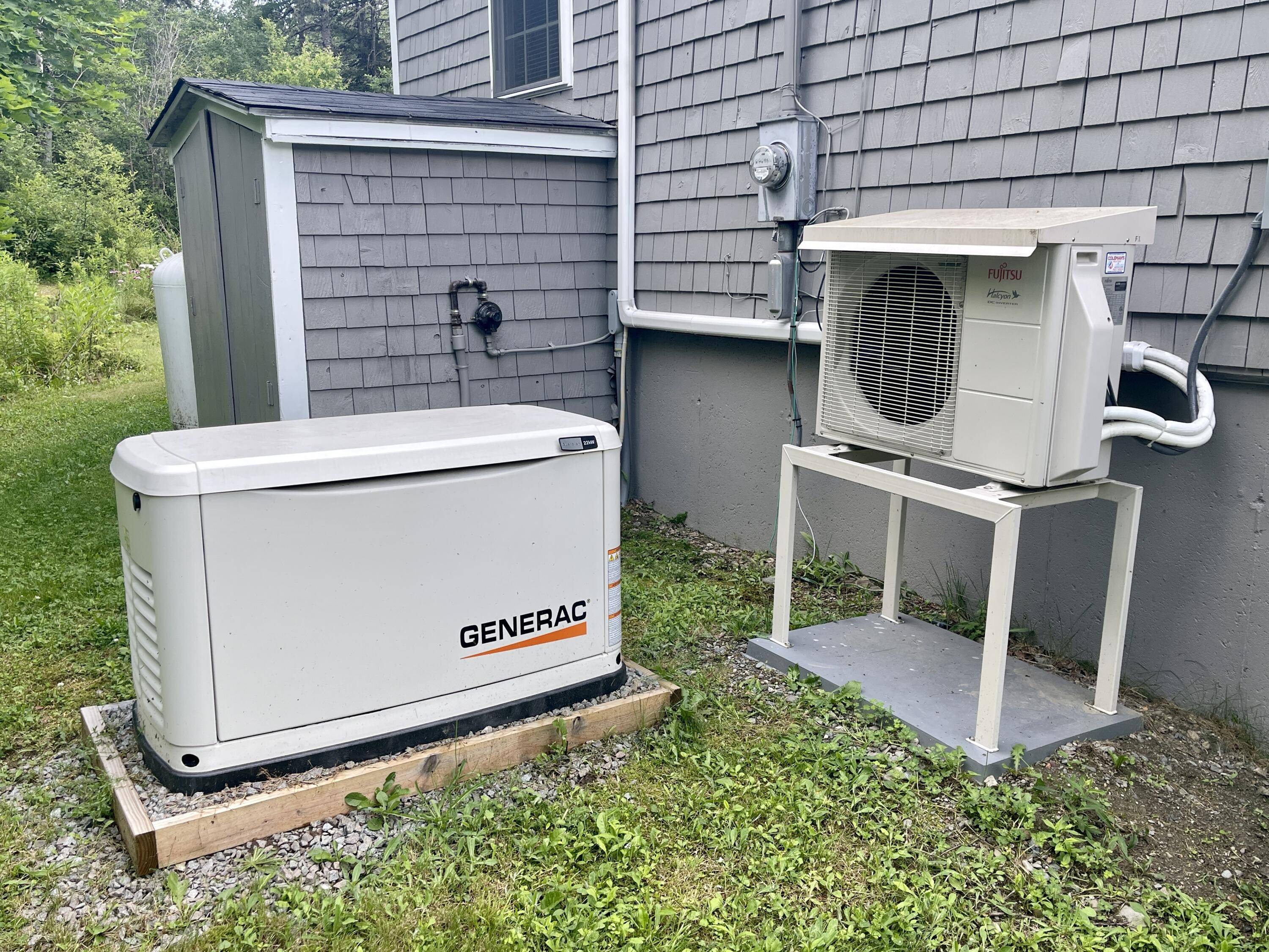 23 Gin Cove Road Perry, ME 04667 - Photo 71 of 75 Standby Generator and Heat Pump
