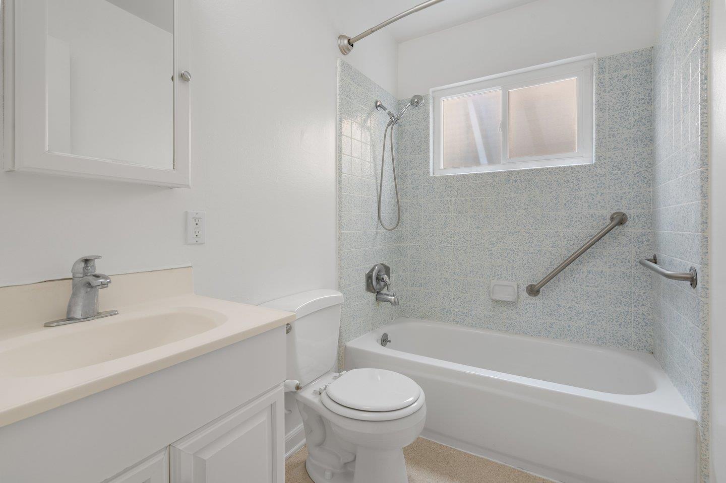 1107 Bismarck Drive Campbell, CA 95008 - Photo 17 of 21 a bathroom with a sink a toilet and a bathtub