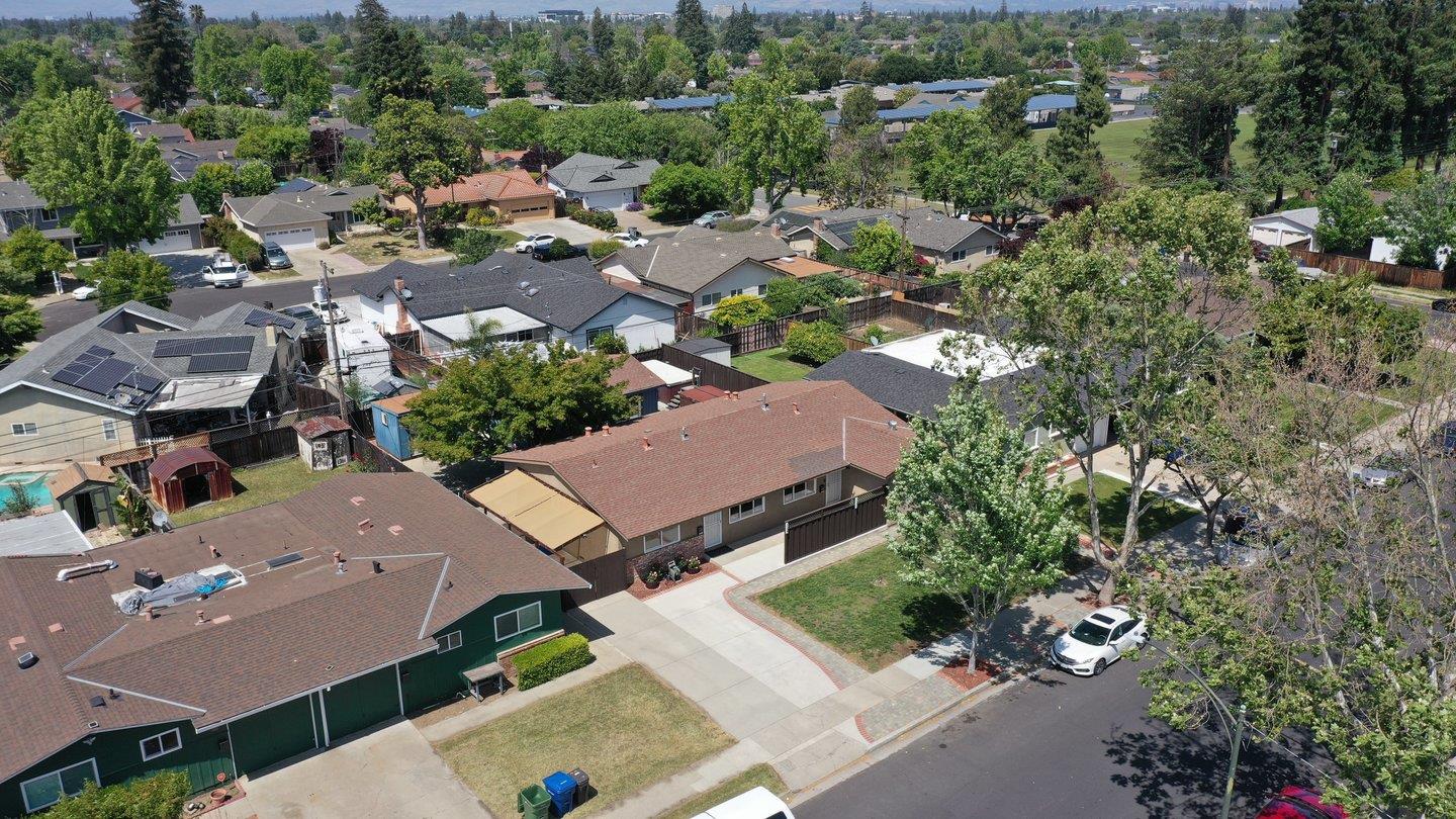 1107 Bismarck Drive Campbell, CA 95008 - Photo 6 of 21 an aerial view of a houses with a yard