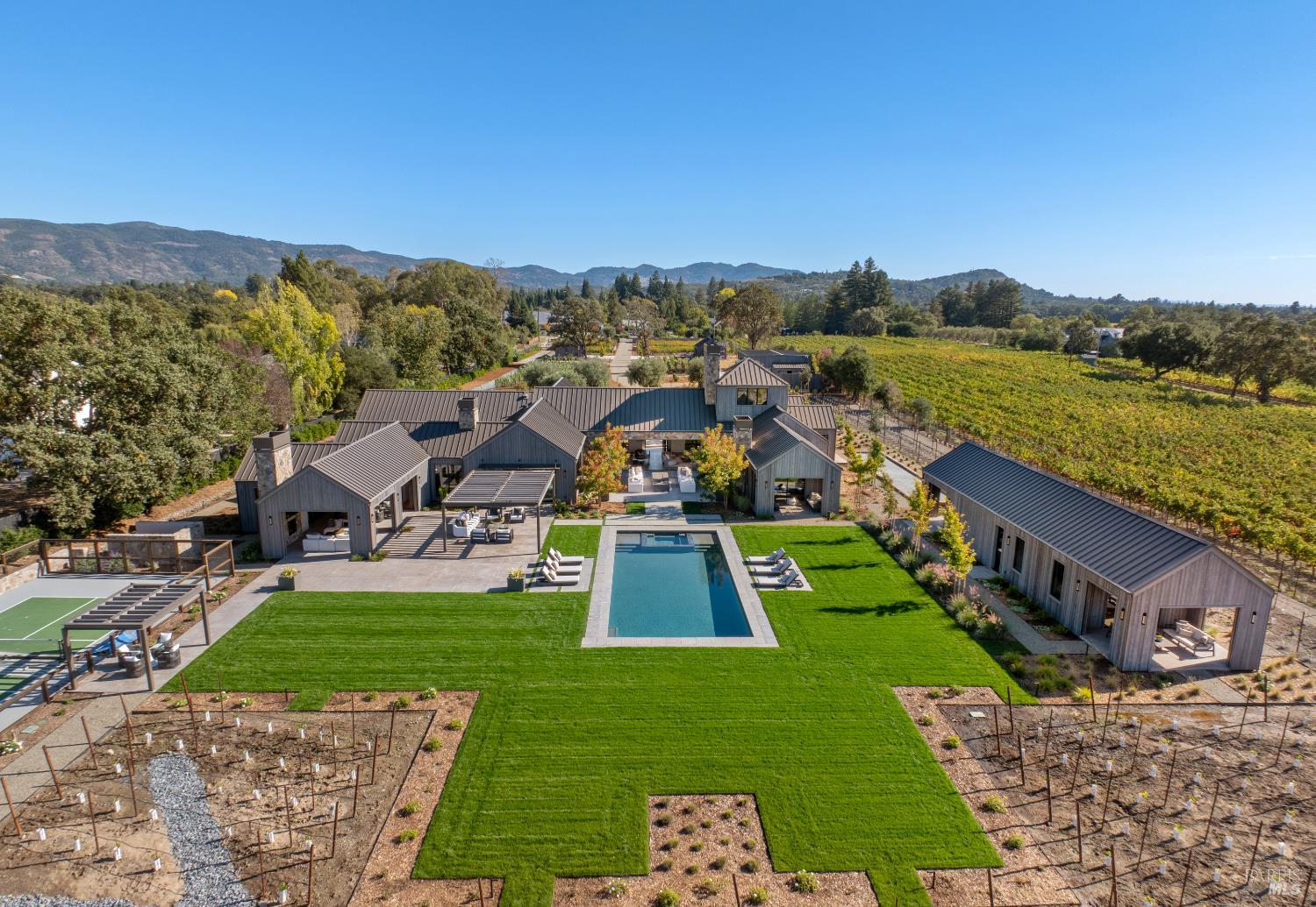 1590 McKinley Road Napa, CA 94558 - Photo 7 of 68 a view of a city with mountains in the background