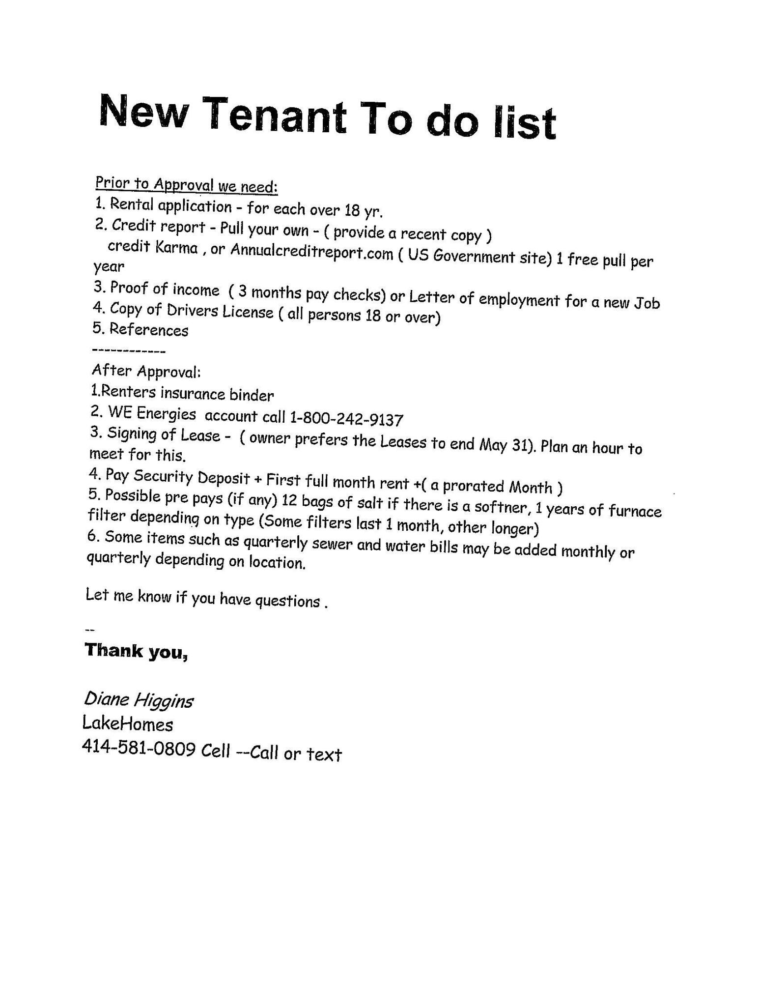 2221 Highway 83 Delafield, WI 53029 - Photo 28 of 43 NEW tenant to do list 11.5.24 jpg