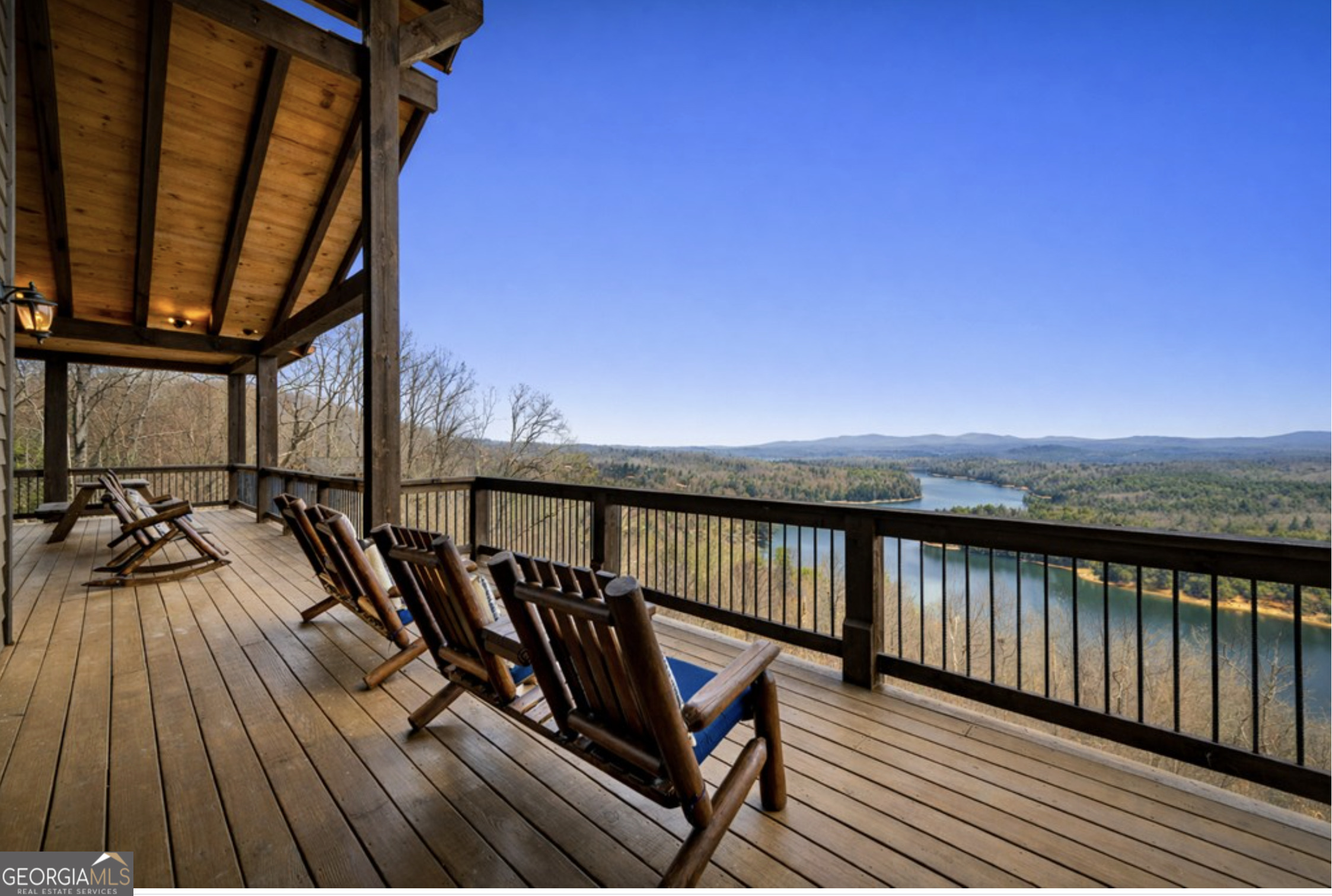 585 Genessee Path Blue Ridge, GA 30513 - Photo 18 of 66 a view of balcony with chairs