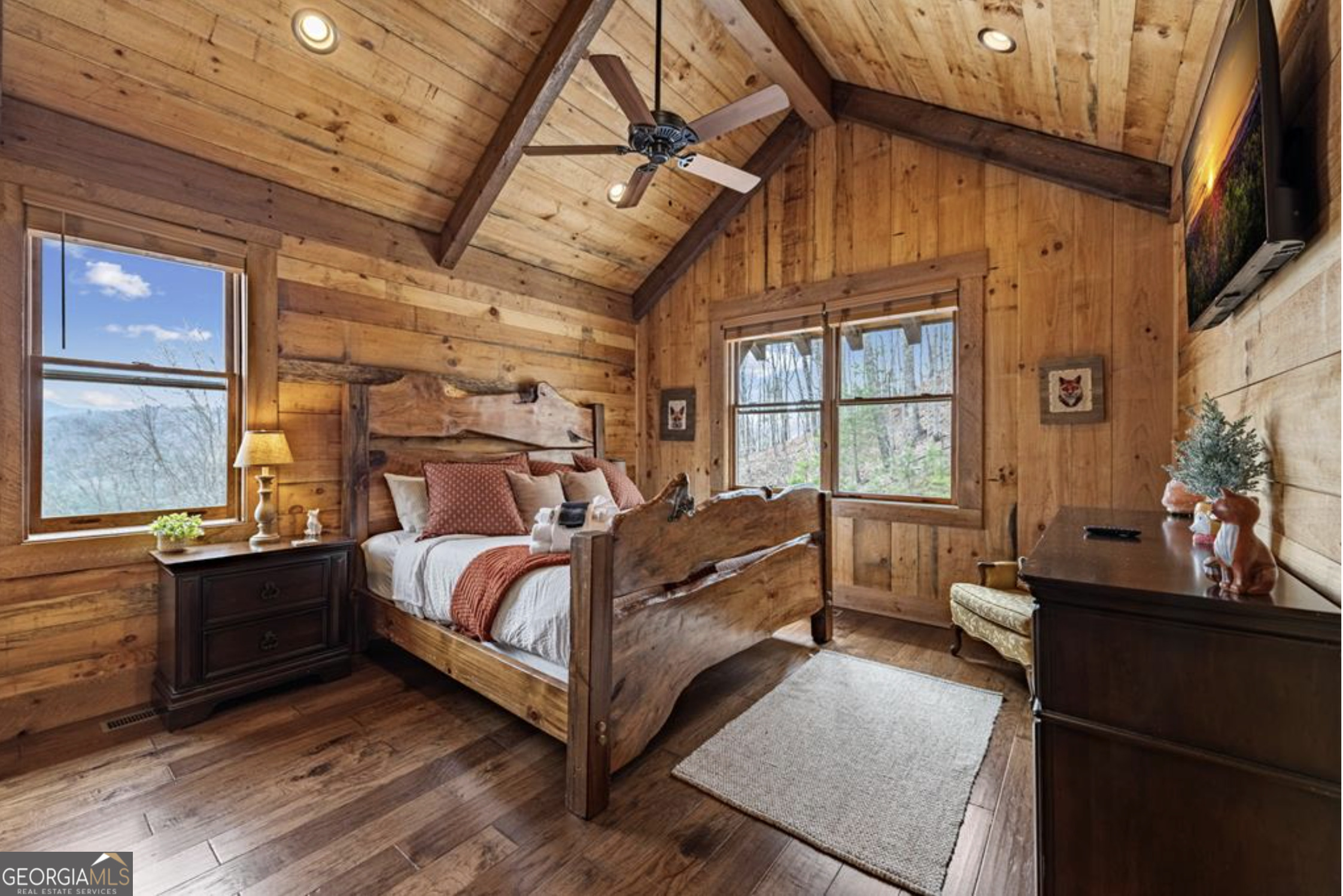 585 Genessee Path Blue Ridge, GA 30513 - Photo 49 of 66 a bed room with a bed and a window