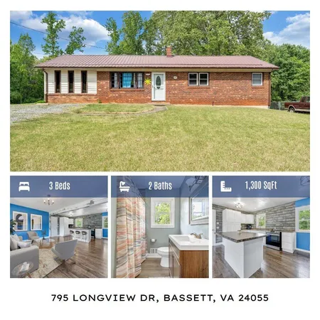 $219,000 | 795 Longview Drive, Bassett, VA 24055