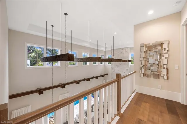 a view of a city from a balcony