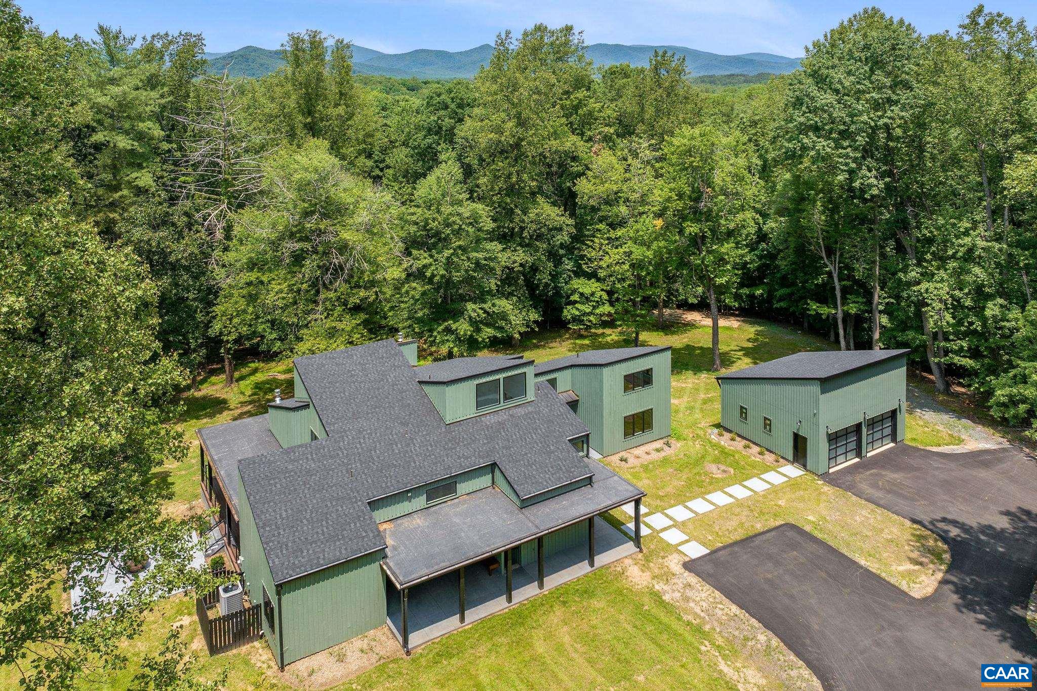 2482 Schelford Farm Road Charlottesville, VA 22901 - Photo 2 of 39 aerial view of a house with swimming pool and sitting area
