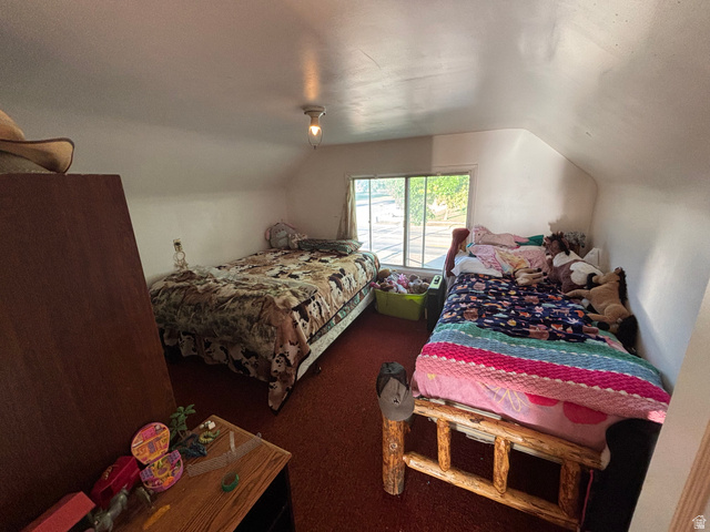 102 South Main Street Paris, ID 83261 - Photo 27 of 33 Carpeted bedroom with lofted ceiling
