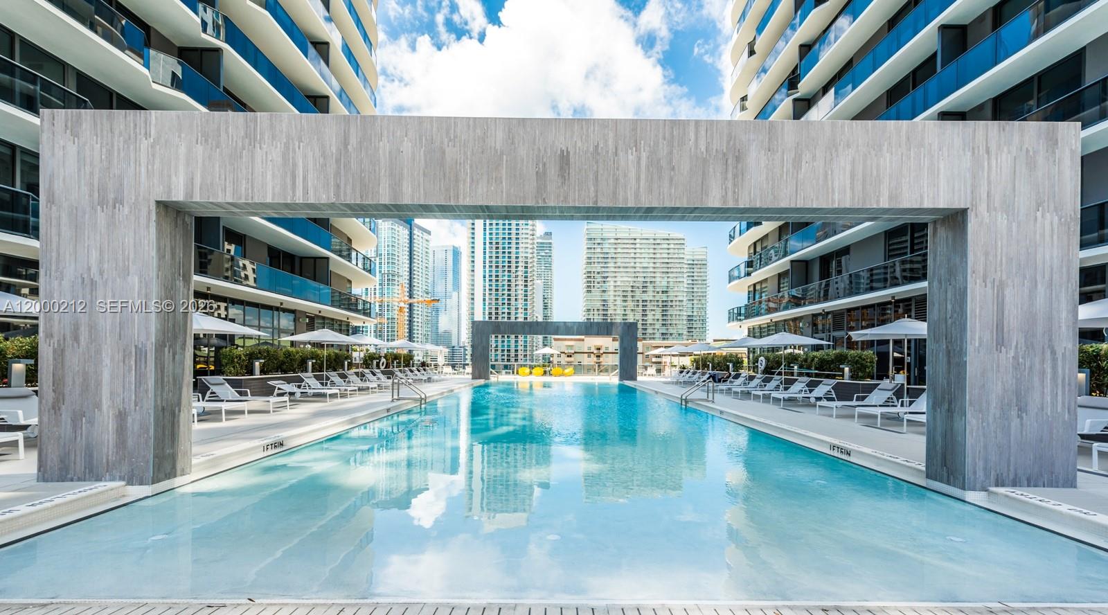 45 Southwest 9th Street, Unit 4006 Miami, FL 33130 - Photo 25 of 62 a view of outdoor space with seating area