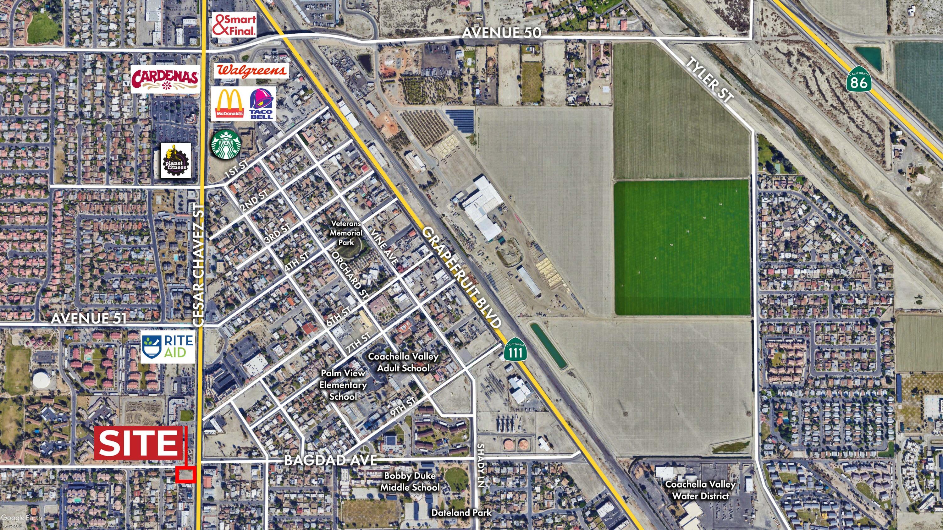 51531 Harrison Street Coachella, CA 92236 - Photo 3 of 3 Flat Aerial ZO