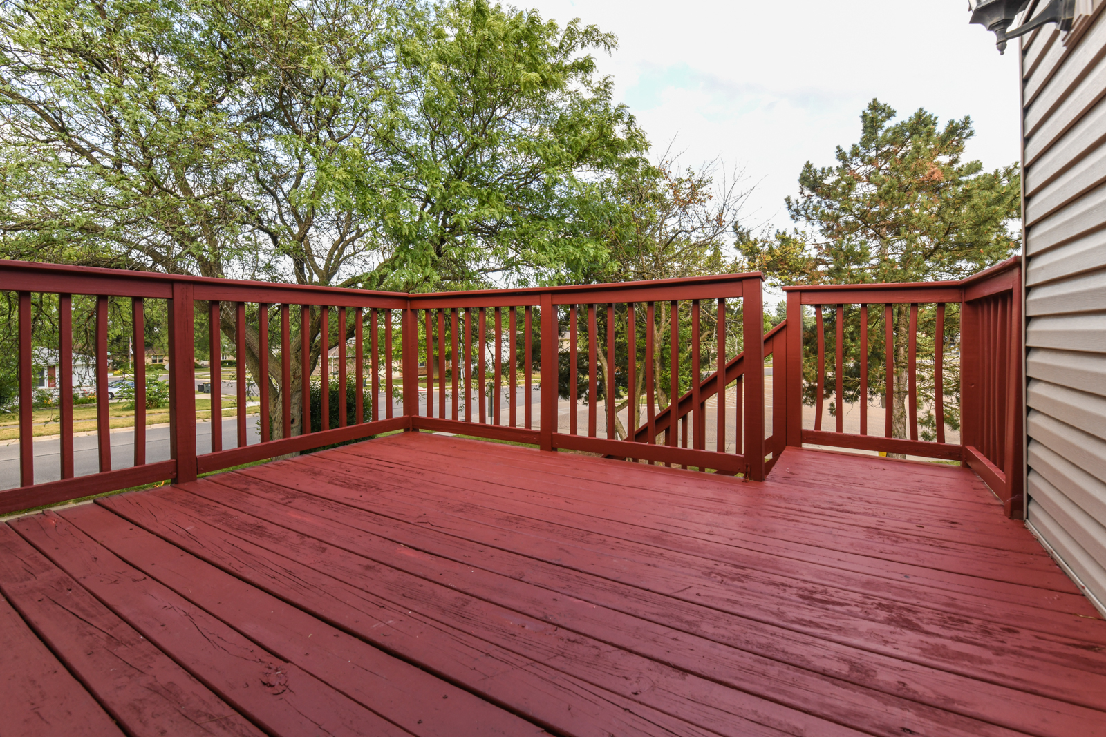 310 Dancing Water Court Carol Stream, IL 60188 - Photo 23 of 26 a balcony with wooden floor and fence