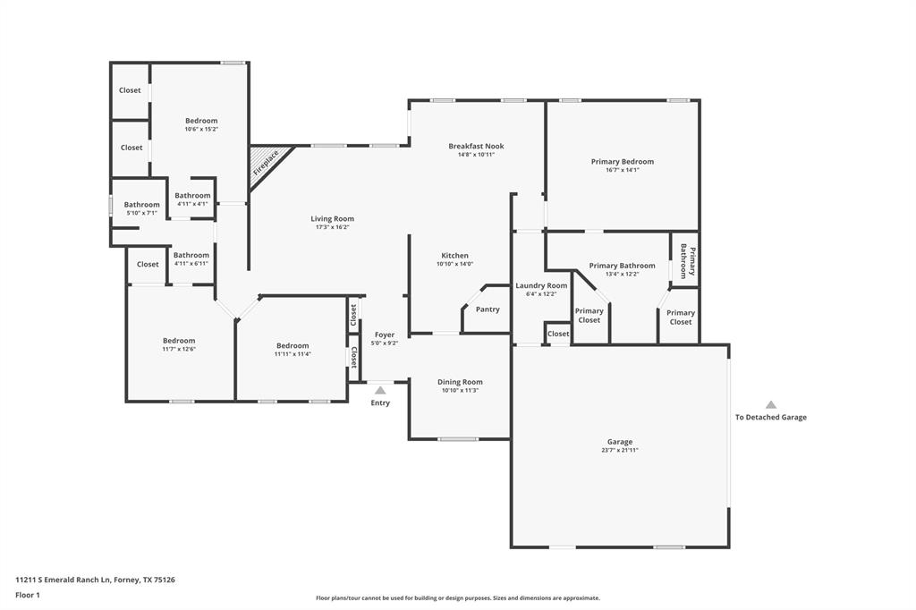 11211 Emerald Ranch Lane Forney, TX 75126 - Photo 34 of 35 Floor plan