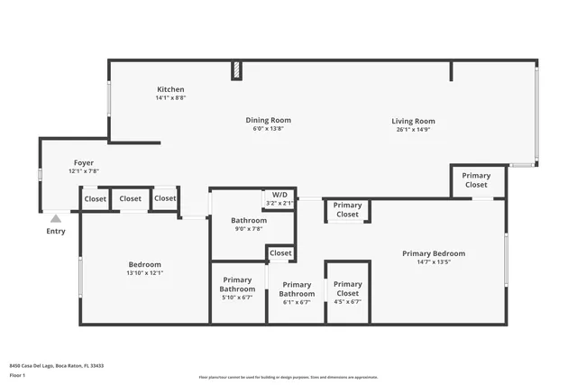 $319,995 | 8450 Casa Del Lago, Unit J, Boca Raton, FL 33433