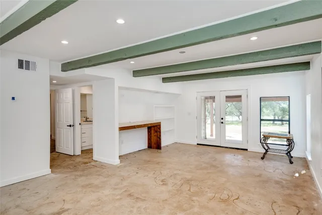 a view of an empty room