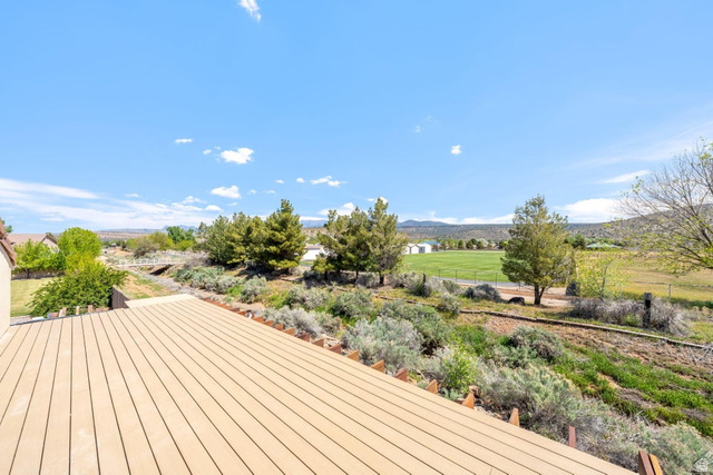7776 Wagon Road East St. George, UT 84770 - Photo 58 of 76 Wooden deck with a mountain view