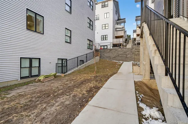 a view of a building with stairs