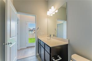 15107 Ryman Road Pflugerville, TX 78660 - Photo 28 of 34 a bathroom with a sink and a mirror