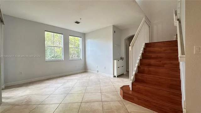 an empty room with a empty space