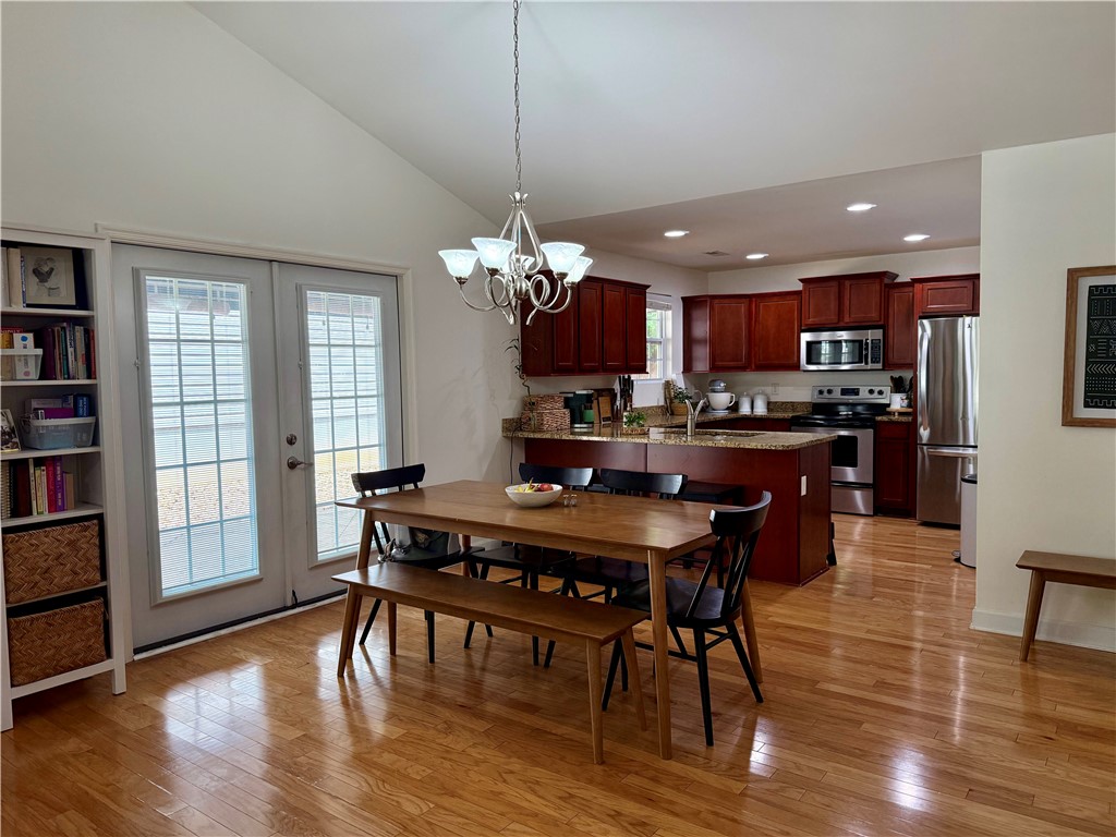 123 Abigail Lane Anderson, SC 29621 - Photo 4 of 22 This inviting space combines kitchen and dining with beautiful hardwood floors.