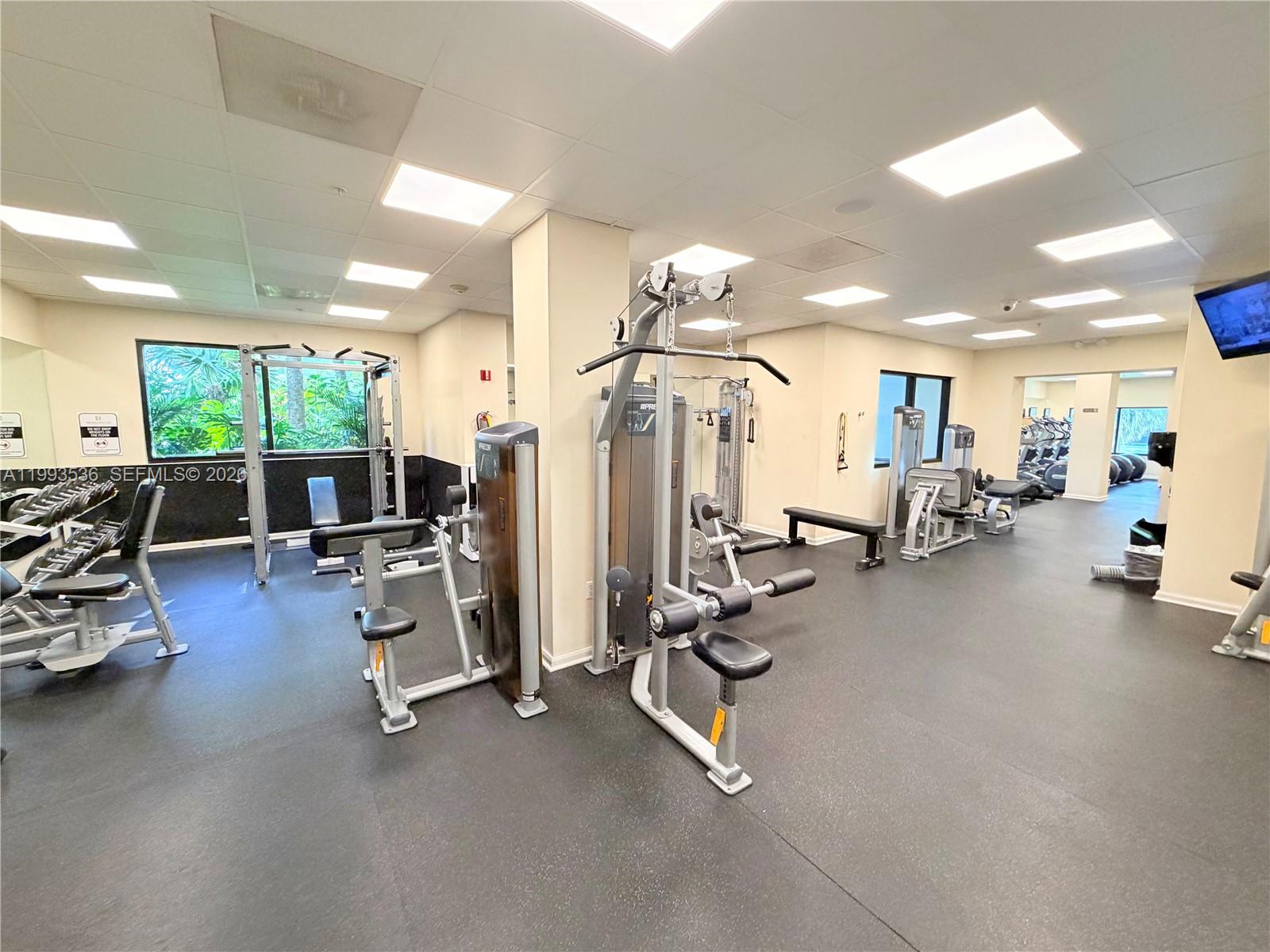 2333 Brickell Avenue, Unit 1407 Miami, FL 33129 - Photo 29 of 38 a view of a room with gym equipment
