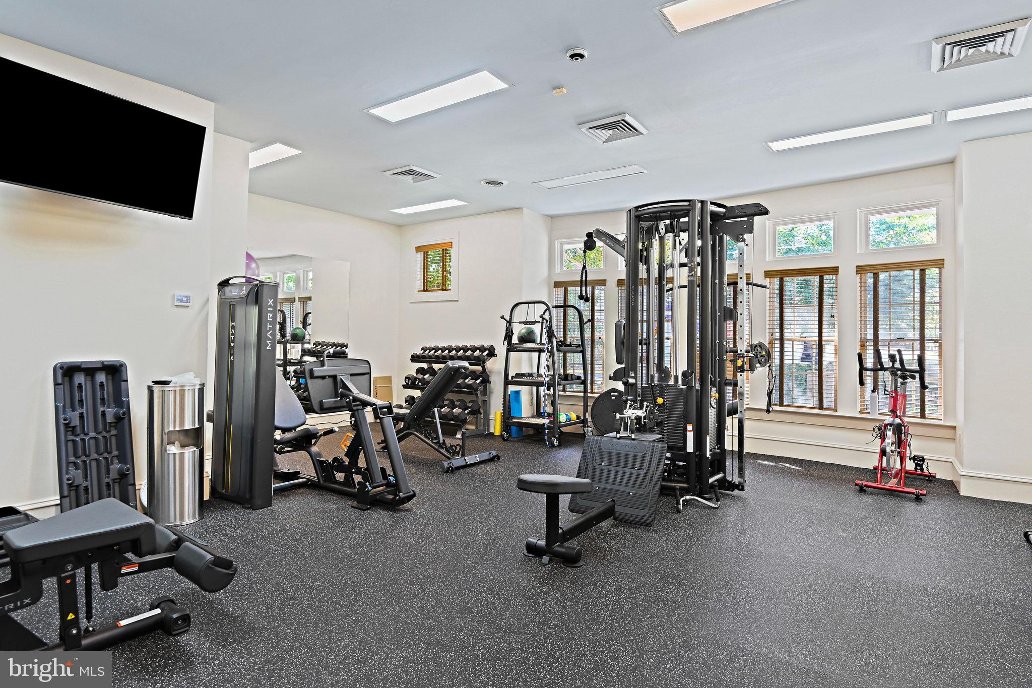1916 Logan Manor Drive Reston, VA 20190 - Photo 50 of 56 a view of a room with gym equipment