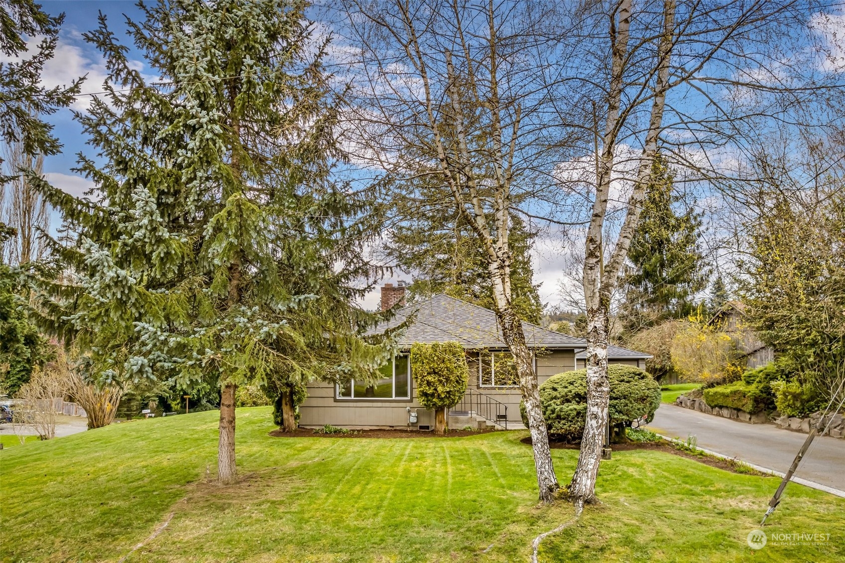 24324 7th Avenue West Bothell, WA 98021 - Photo 3 of 40 a view of yard with swimming pool and trees