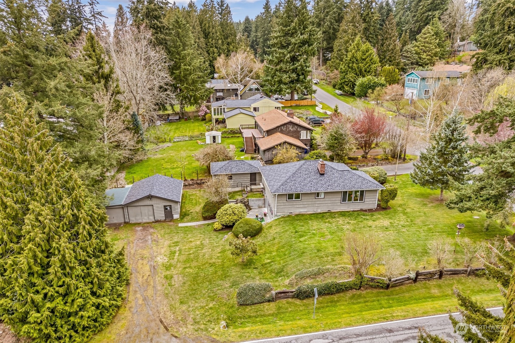 24324 7th Avenue West Bothell, WA 98021 - Photo 39 of 40 a aerial view of residential houses with yard