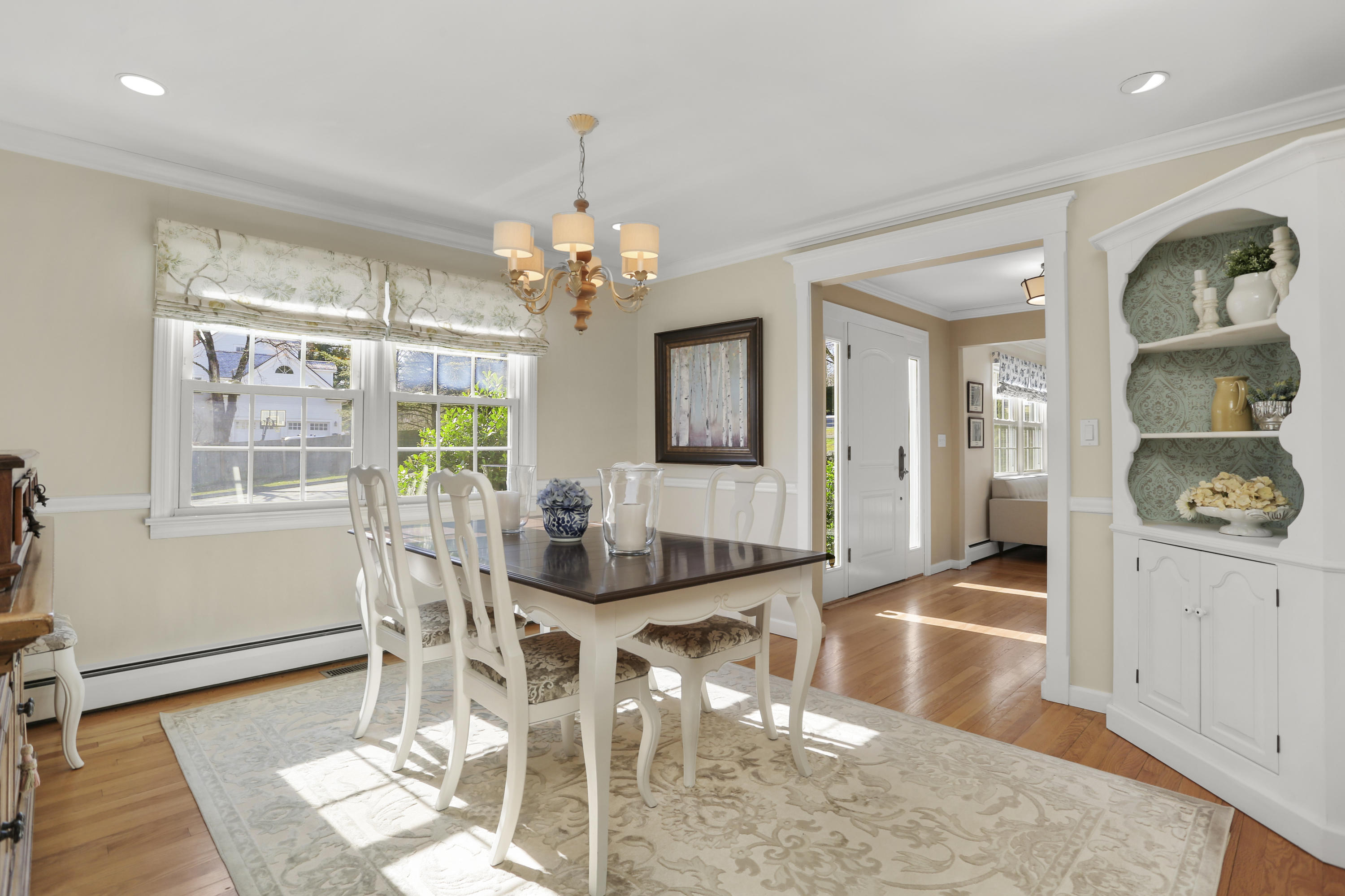 140 Farm Road New Canaan, CT 06840 - Photo 14 of 39 Dining Room looking toward Front Hall