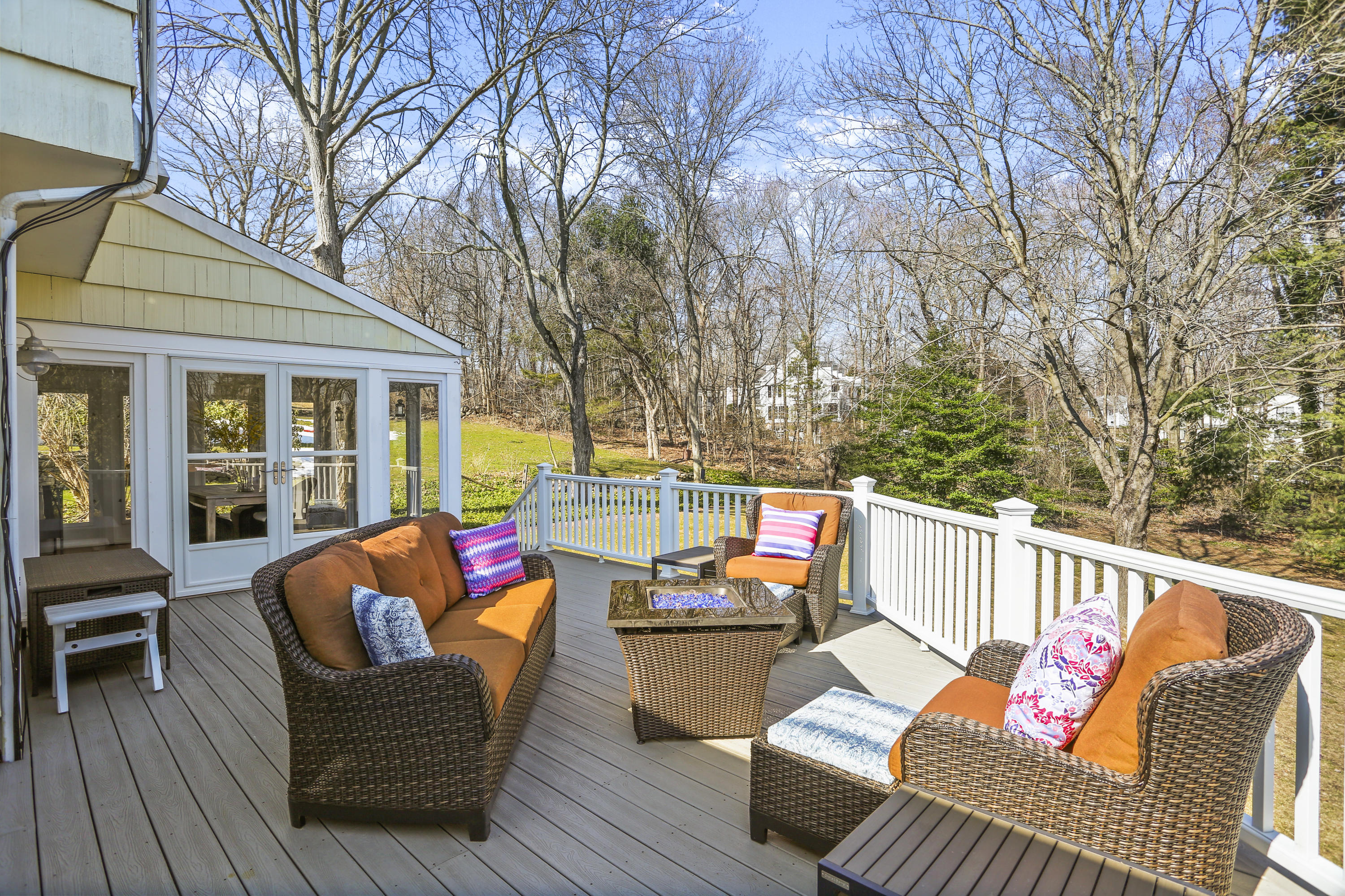 140 Farm Road New Canaan, CT 06840 - Photo 34 of 39 Deck overlooks lovely yard