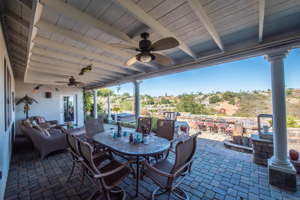 28288 Deep Canyon Drive Escondido, CA 92026 - Photo 73 of 75 a view of a dining room with furniture window and outside view