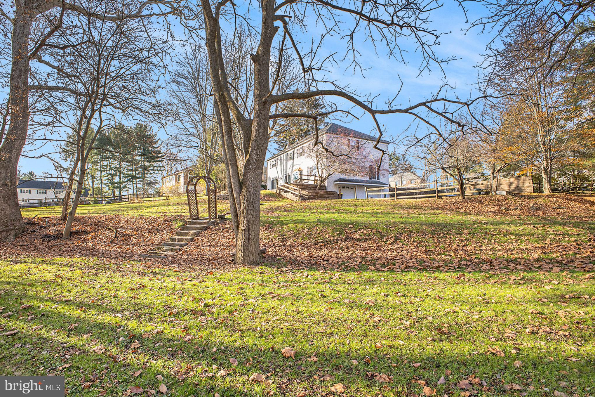 730 Thomas Jefferson Road Wayne, PA 19087 - Photo 46 of 50 Backyard looking up to the house