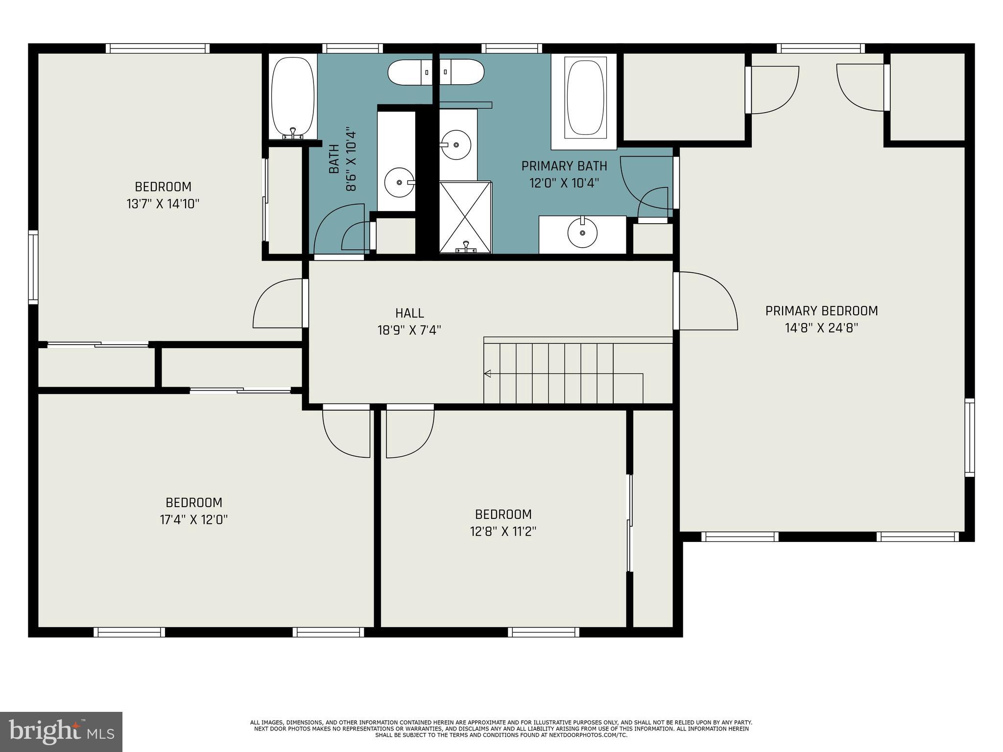 730 Thomas Jefferson Road Wayne, PA 19087 - Photo 49 of 50 Floor Plan of Upper Level