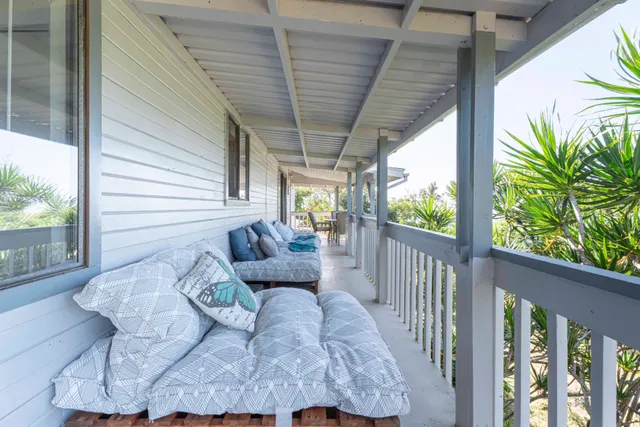 a view of a flower in a garden