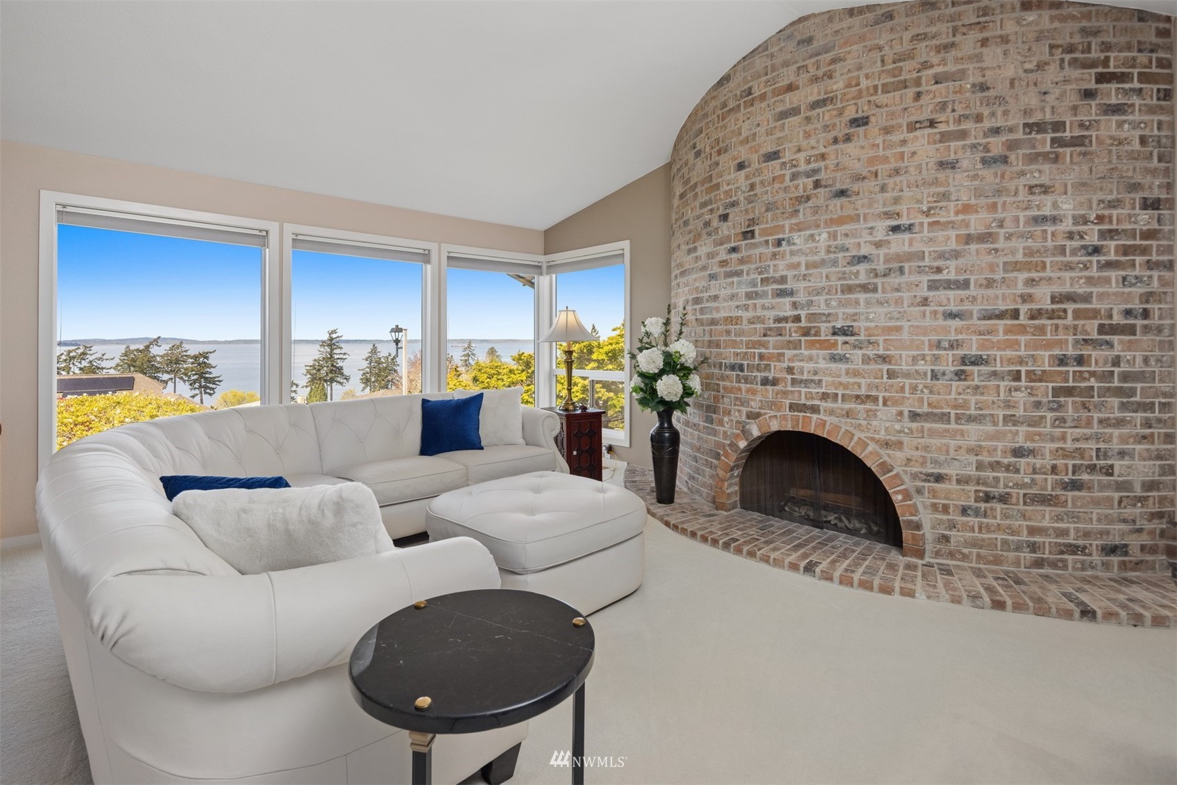 627 Briar Road Bellingham, WA 98225 - Photo 6 of 40 a living room with furniture a fireplace and a fireplace