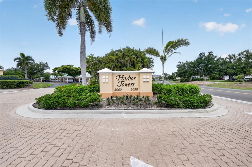 2090 Matecumbe Key Road, Unit 1603 Punta Gorda, FL 33955 - Photo 45 of 47 a sign on the side of a building