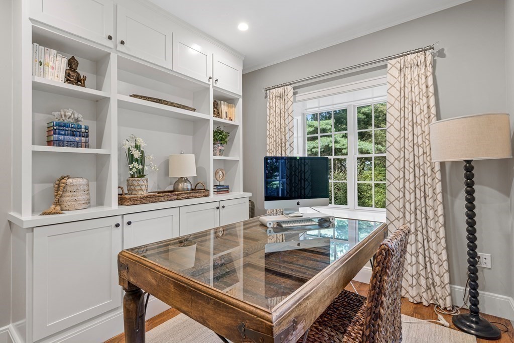 34 Willow Road Wellesley, MA 02482 - Photo 11 of 26 a view of a dining room with furniture window and outside view