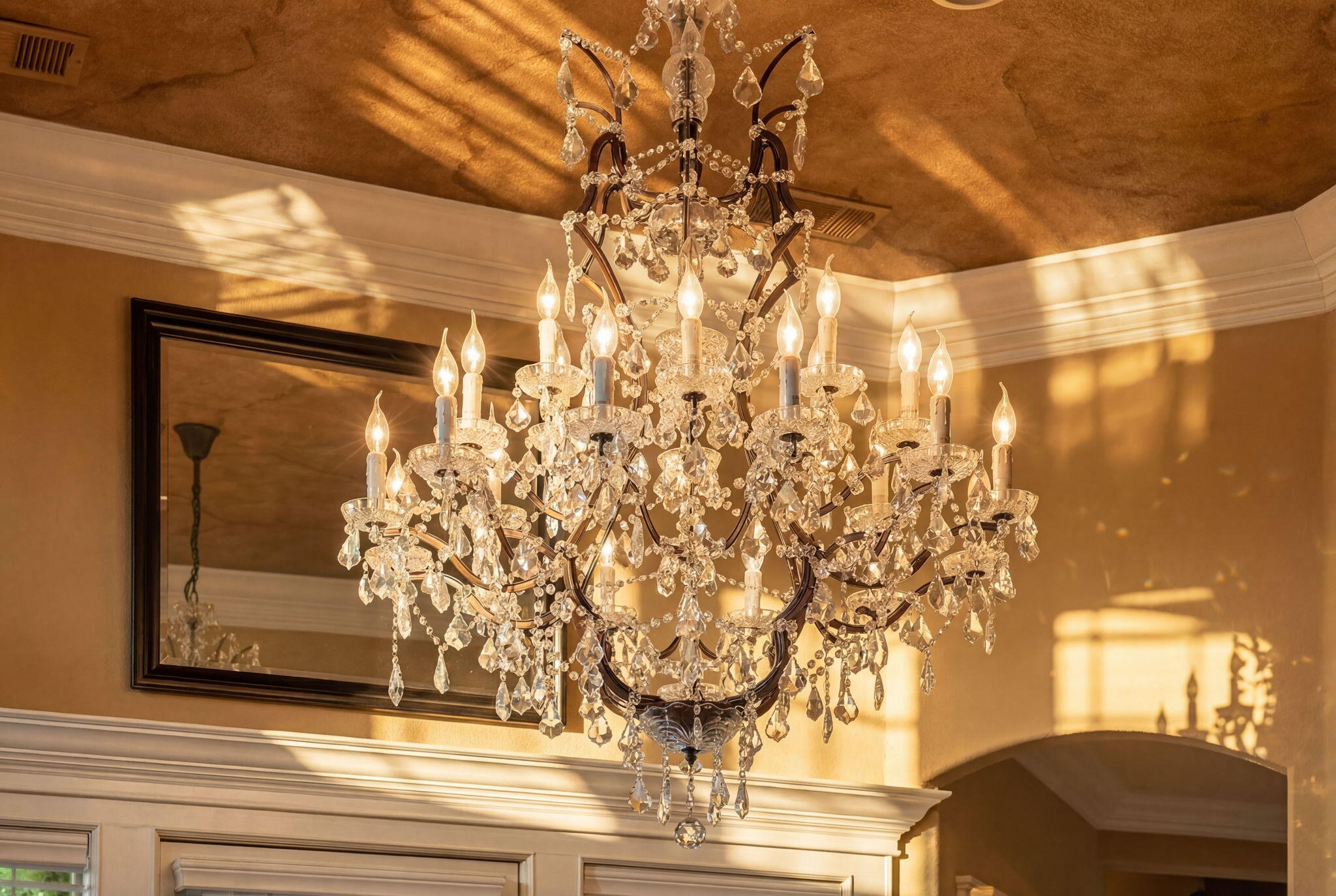 13380 Tierra Heights Road Redding, CA 96003 - Photo 3 of 35 a vase of flowers sitting on a table in front of a glass door