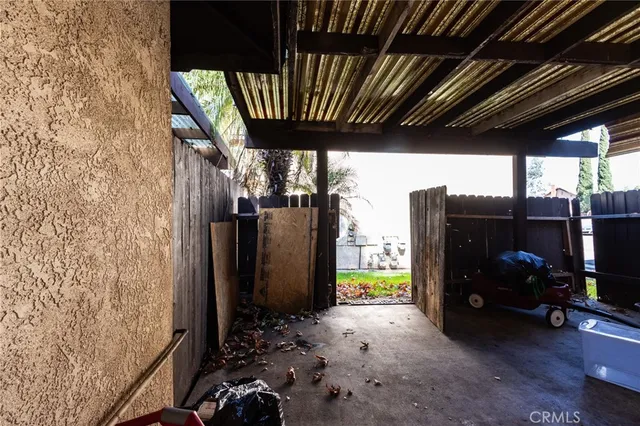 a view of storage and utility room