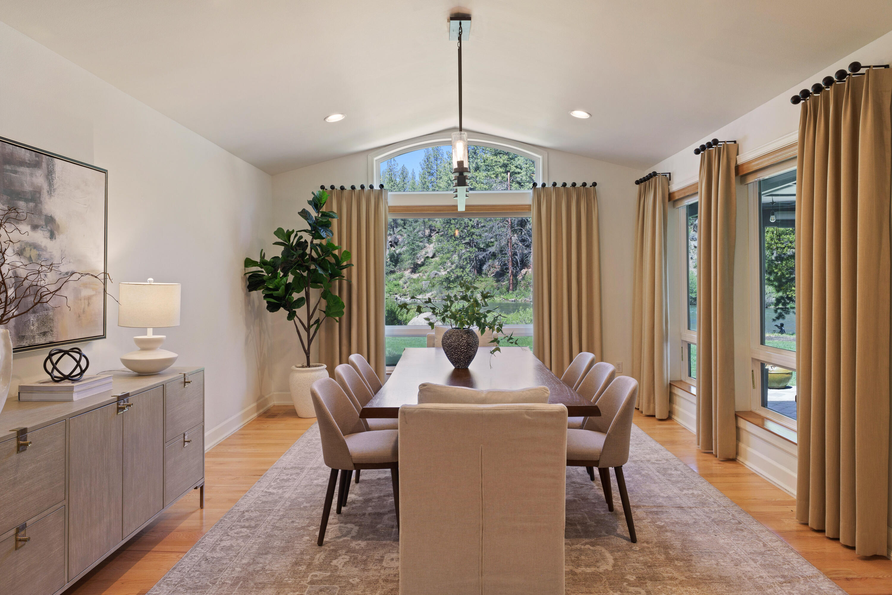 18880 Baker Road Bend, OR 97702 - Photo 37 of 70 a view of a dining room with furniture window and outside view