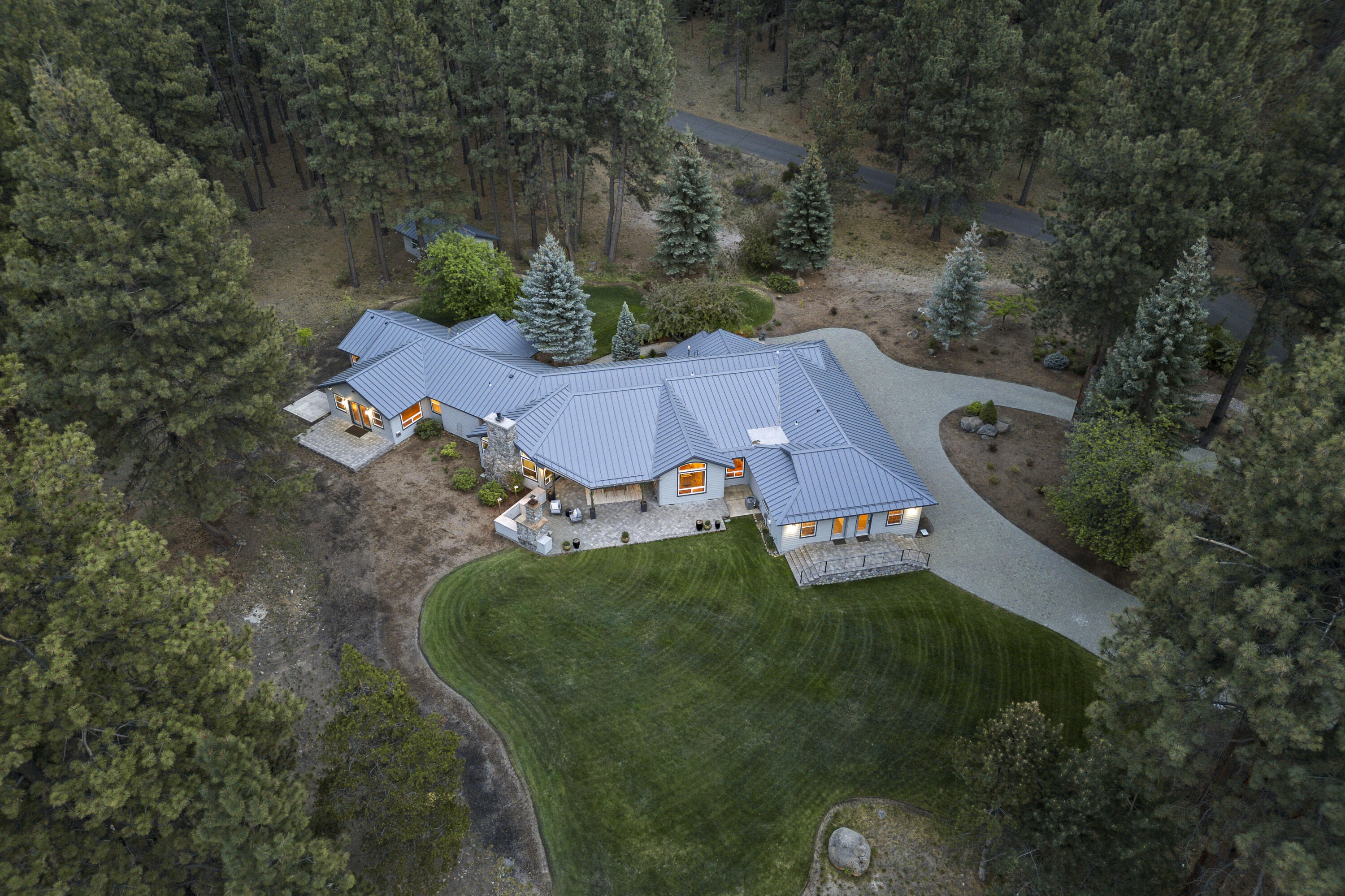 18880 Baker Road Bend, OR 97702 - Photo 63 of 70 an aerial view of a house with a yard