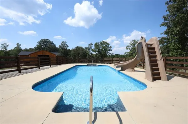 a view of a swimming pool