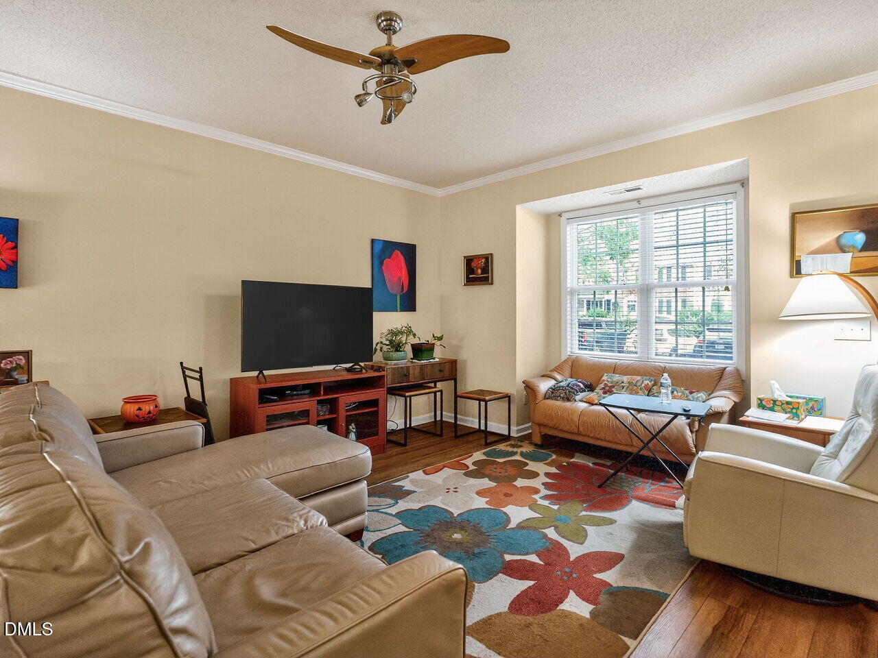 2658 Garden Knoll Lane Raleigh, NC 27614 - Photo 4 of 29 a living room with furniture and a flat screen tv