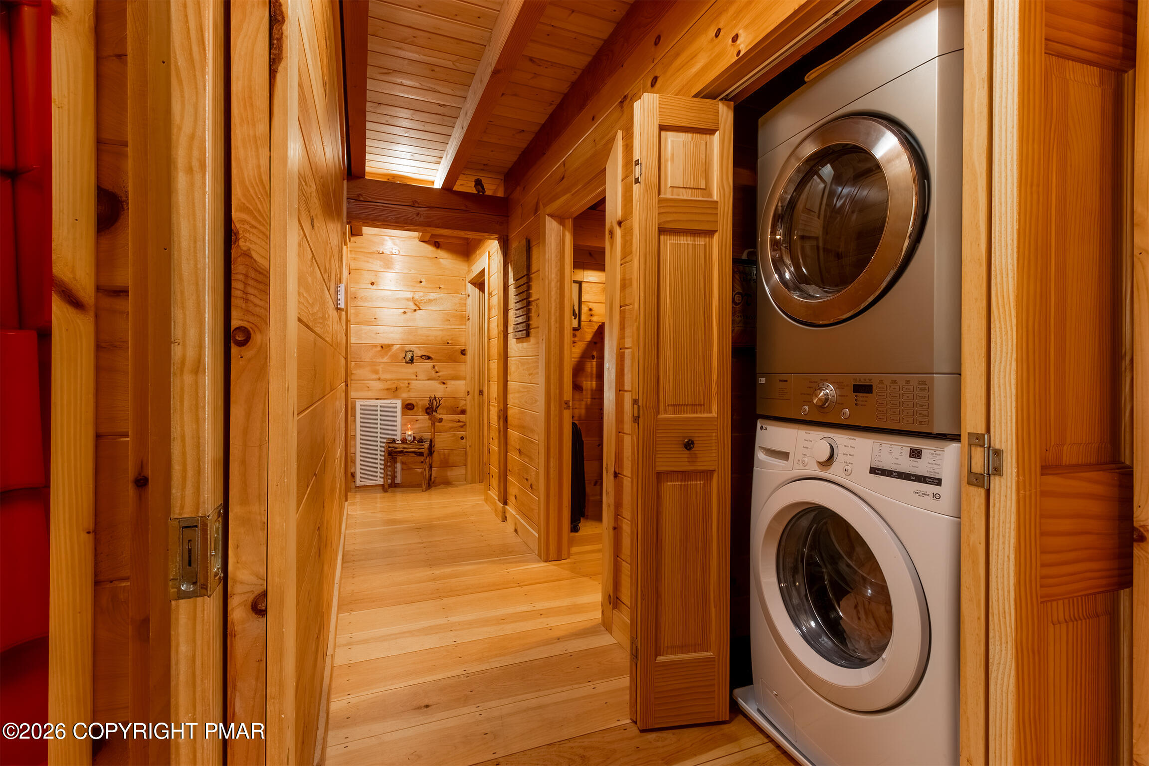 1160 Bluebird Lane Bushkill, PA 18324 - Photo 19 of 44 a view of a hallway with washer and dryer