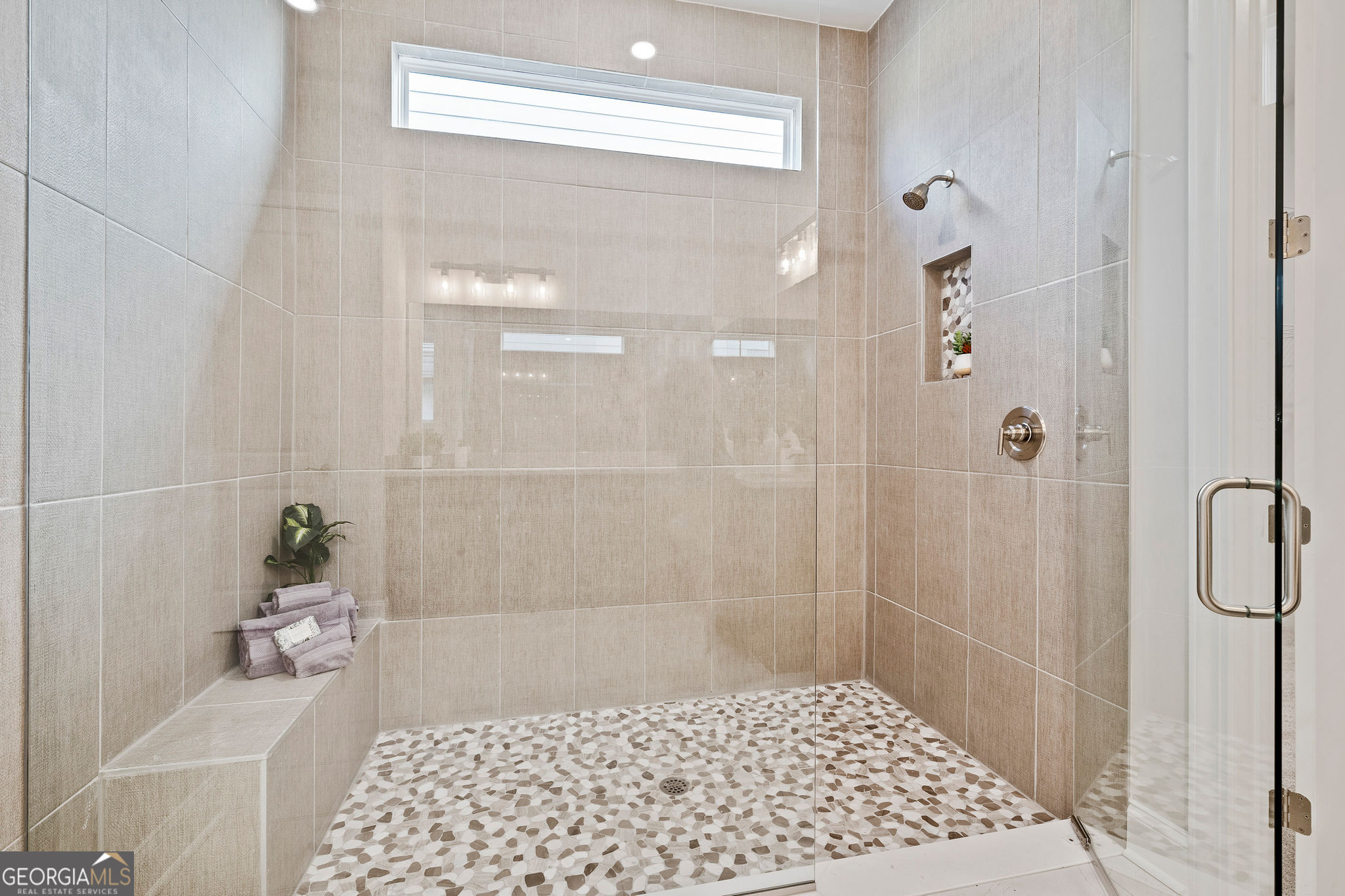 68 Ballyfin Way Newnan, GA 30263 - Photo 15 of 46 a bathroom with a shower