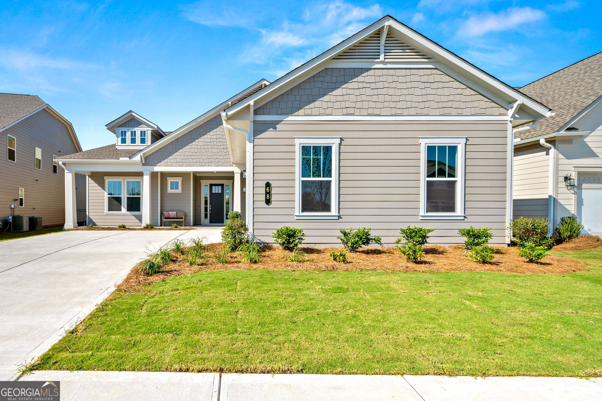 68 Ballyfin Way Newnan, GA 30263 - Photo 41 of 46 a front view of a house with patio