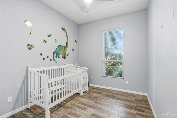 a view of an entryway with bedroom