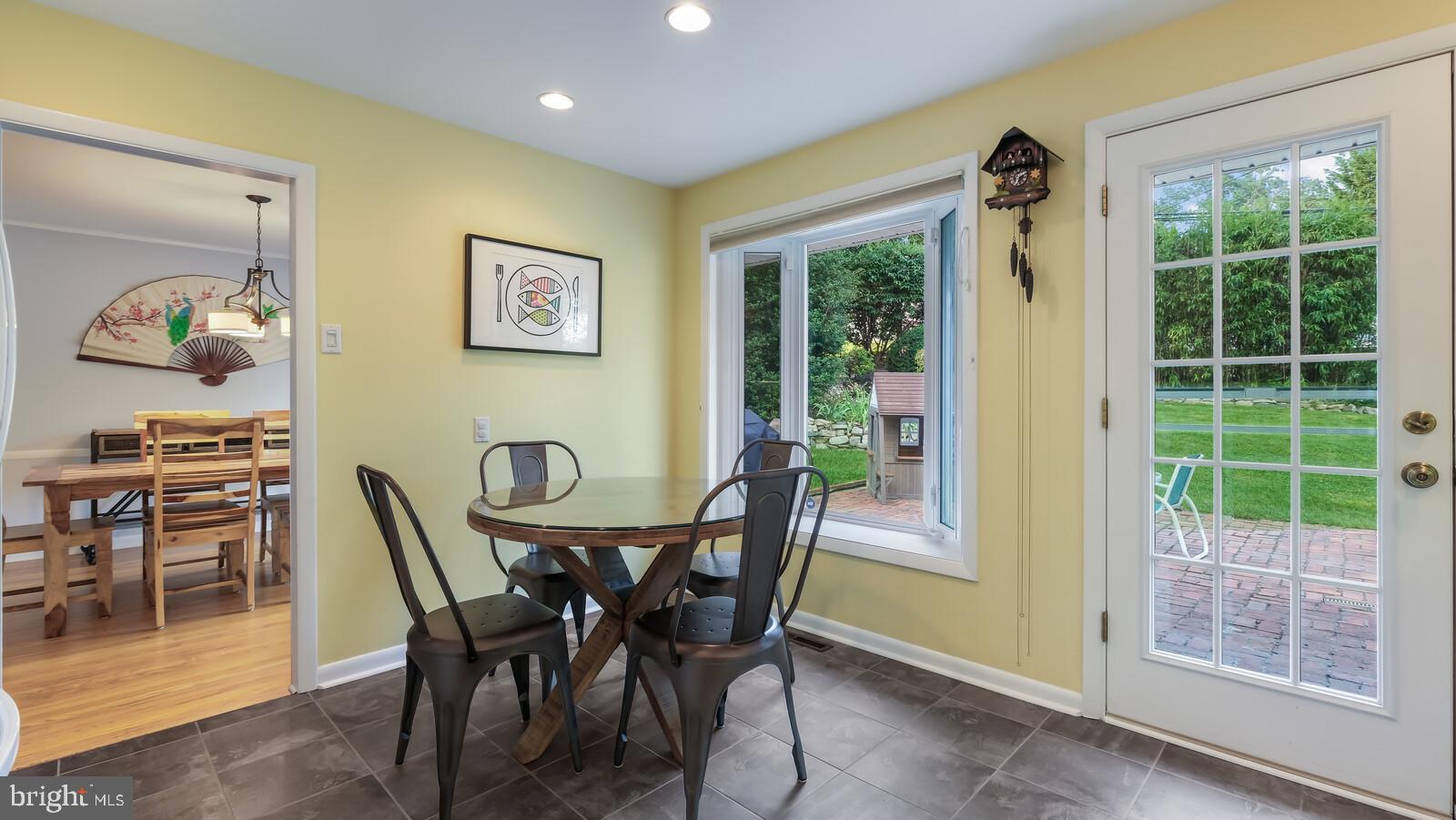 999 George Road Jenkintown, PA 19046 - Photo 13 of 44 Kitchen with large window and door to rear yard