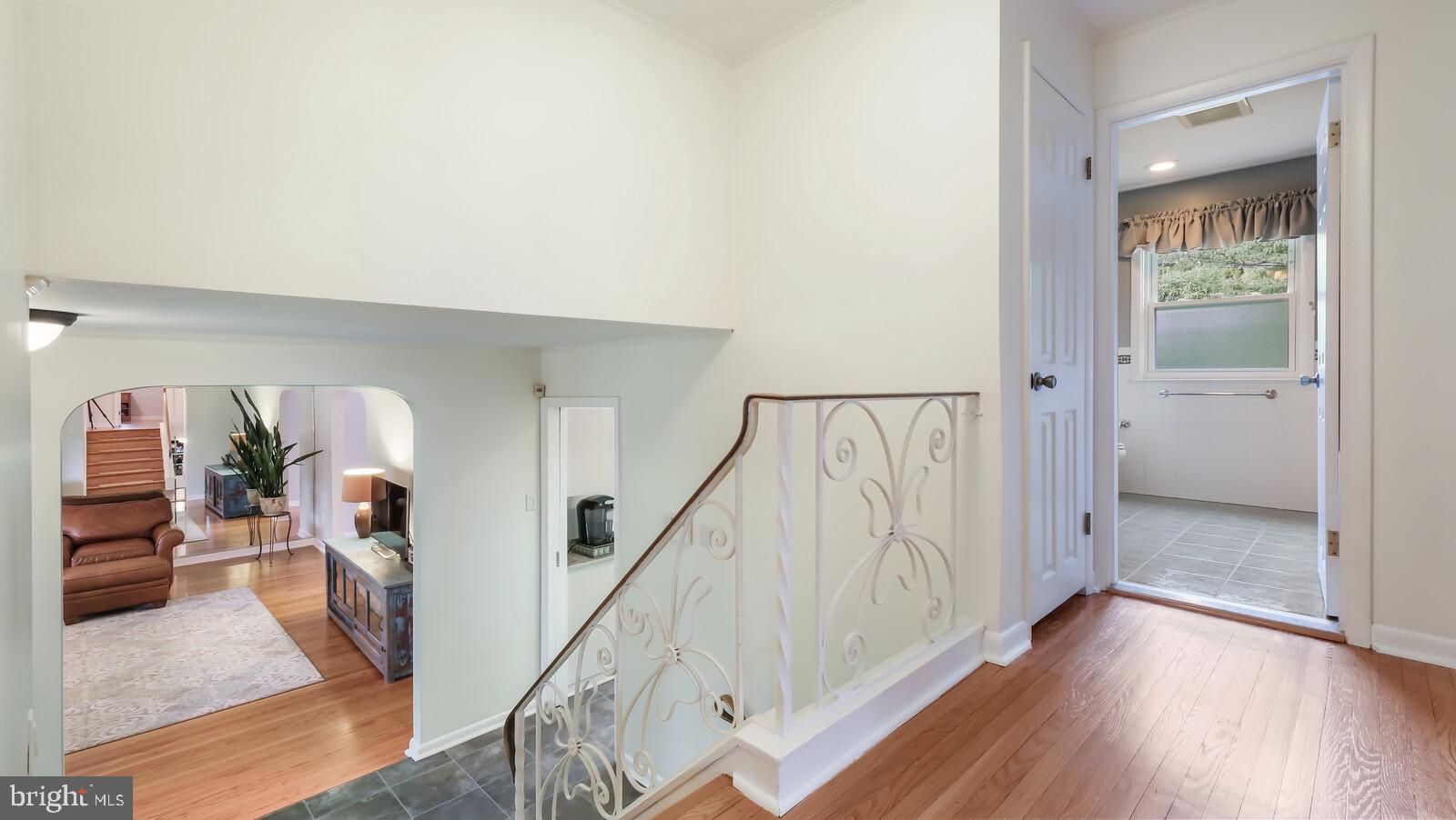 999 George Road Jenkintown, PA 19046 - Photo 19 of 44 Upstairs hall is open to the foyer