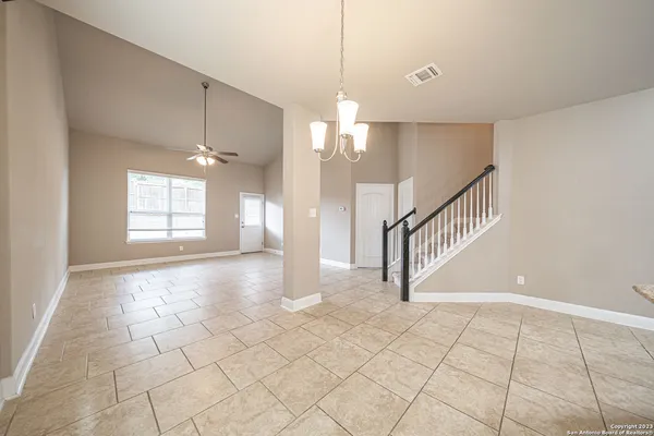 a view of entryway and hall with a window