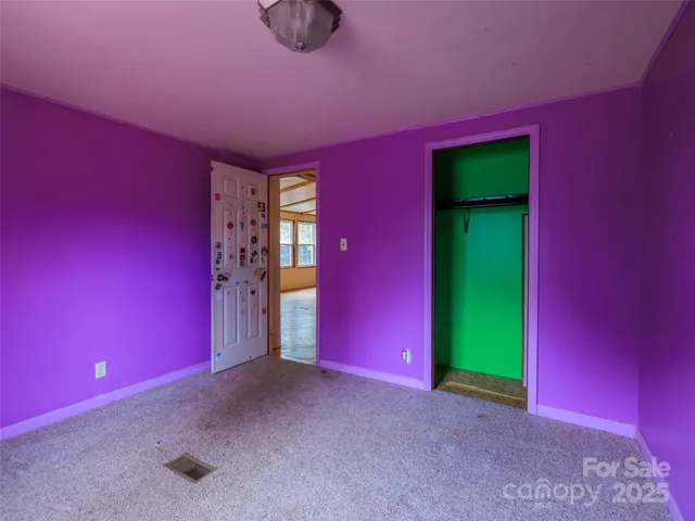 a view of empty room