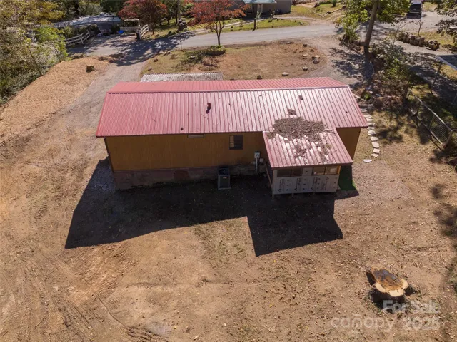 a view of a house with a patio